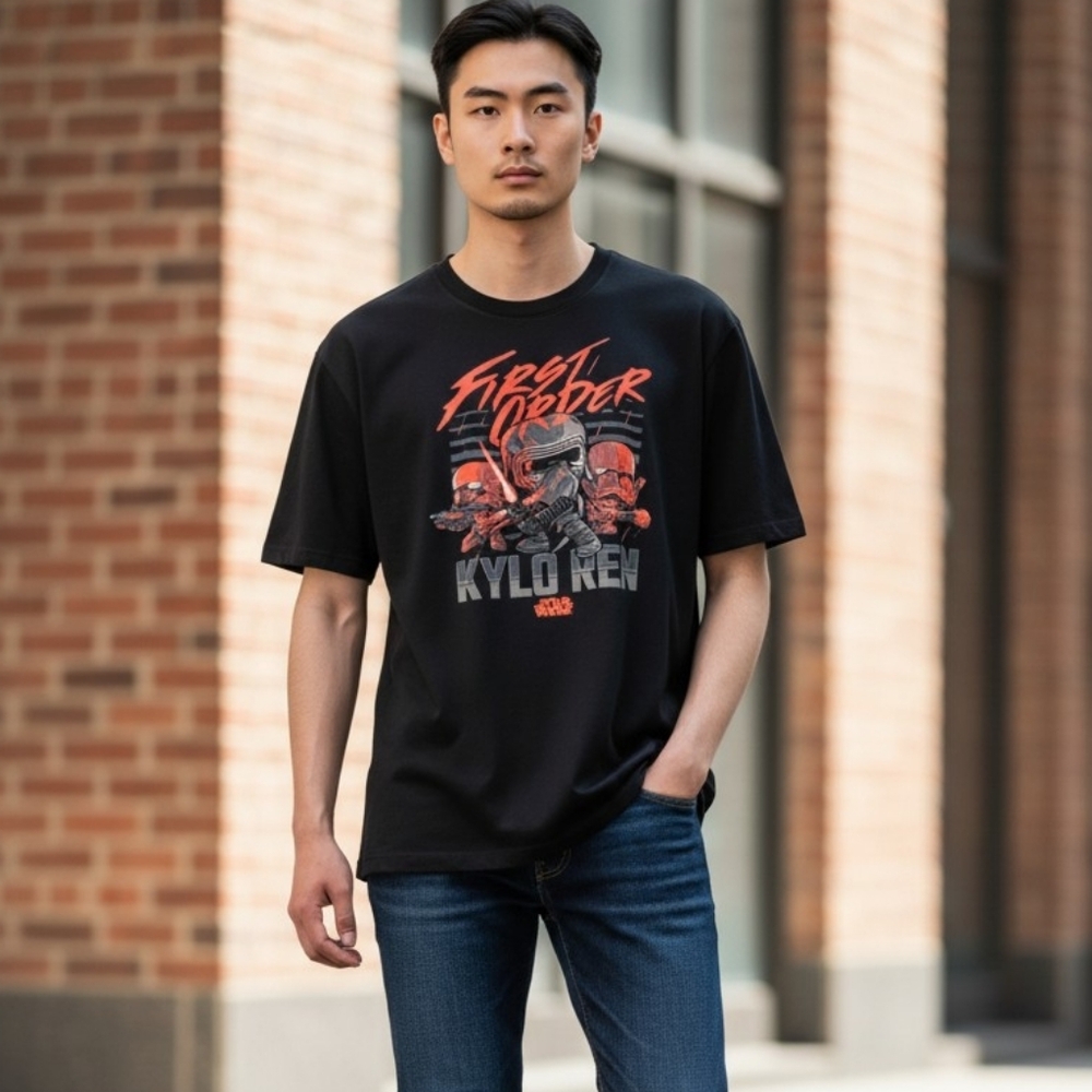 Star Wars Kylo Ren T Shirt Graphic Villian Top Unisex Darth Ren Movies Summer